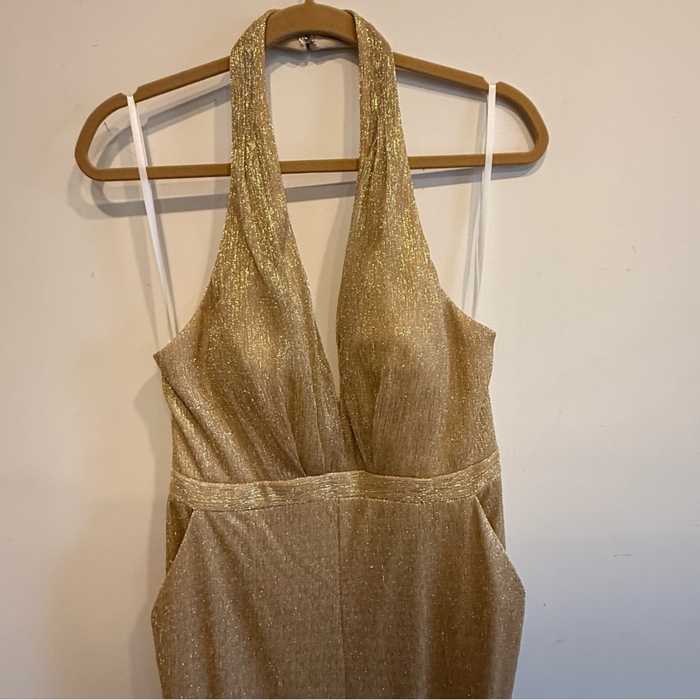 BHLDN Shimmering Gold jumper